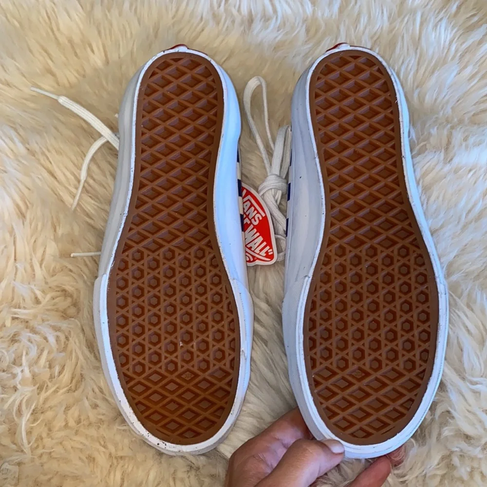 Navy checkered Vans - Picture 2 of 2